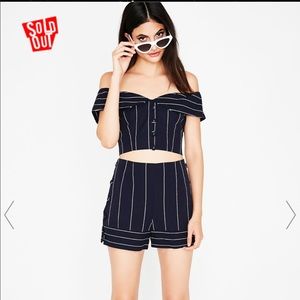 Pinstripe short set